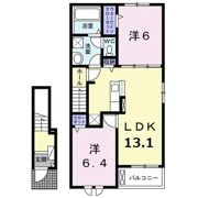 東風レジデンス Aの間取り画像