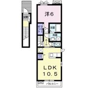 シャトレ菊ヶ岡Aの間取り画像