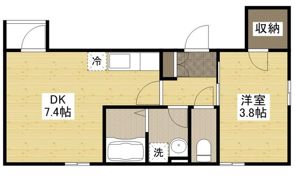 月光府中大通の間取り画像