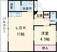 ビレッジハウス名張1号棟の間取り画像