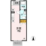 メロンハウス鶴羽田の間取り画像