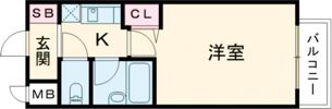エスリード三宮の間取り画像