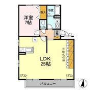 フロイデ若葉の間取り画像