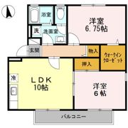 ビューラーやすらぎ B棟の間取り画像