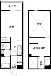 ダイレクト・メゾン原木中山の間取り画像