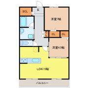 パラドール デ カミヤシロⅡの間取り画像