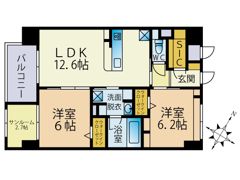 BLESS南福岡駅前の間取り画像