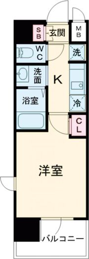 エステムコート神戸ステーションウィズの間取り画像