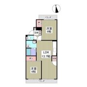 行田ハイツ1号棟の間取り画像