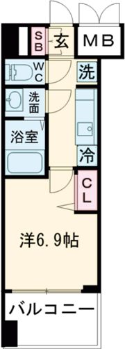 プレサンス京都東寺の間取り画像