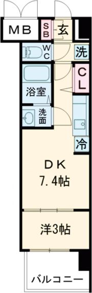 プレサンス京都東寺の間取り画像