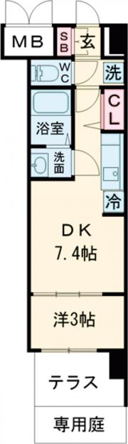 プレサンス京都東寺の間取り画像