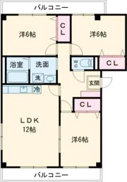 クレスト東生駒の間取り画像