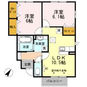 アーバンコア長者の間取り画像