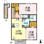 リーフガーデン WESTの間取り画像