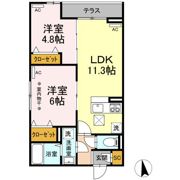 Dフラット台町の間取り画像