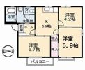 ピュア チェーレ A棟の間取り画像