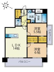 アクシア大橋の間取り画像