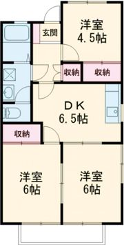 ウィングコート向山Bの間取り画像
