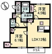 シャーメゾン春日 B棟の間取り画像
