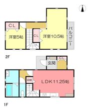 ポチ＆たまハウス三原皆実5丁目の間取り画像