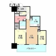 プレミストタワー新さっぽろ 1308号の間取り画像