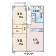 レージュ桔梗平の間取り画像