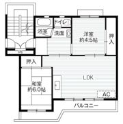 ビレッジハウス足利葉鹿2号棟の間取り画像