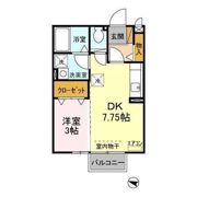 ブランシュ春日の間取り画像