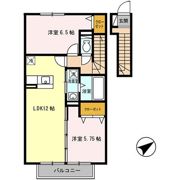 ヴィルヌーブ D棟の間取り画像