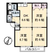 シャーメゾンふじの間取り画像