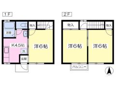 タウンハウス扇の間取り画像