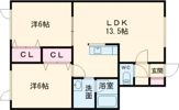 コーポなかのⅡの間取り画像