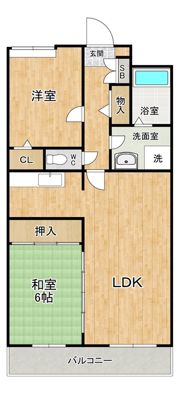 エスペランサ室見の間取り画像