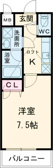 エトワール喜里川の間取り画像