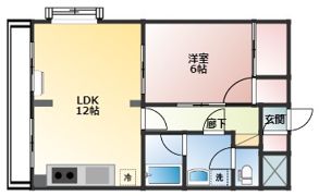 メゾン・ドゥ・ヴァン上赤江の間取り画像