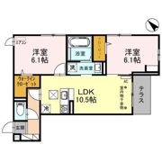 フォンテーヌ Cの間取り画像