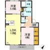 フローラ神領 Aの間取り画像