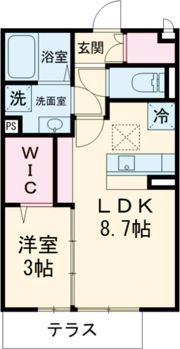 セジュール三国の間取り画像