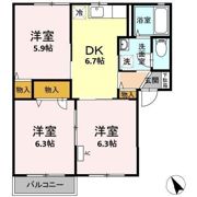 レジデンスINN（A・B棟） A棟の間取り画像