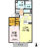 ボナールTOMO B棟の間取り画像