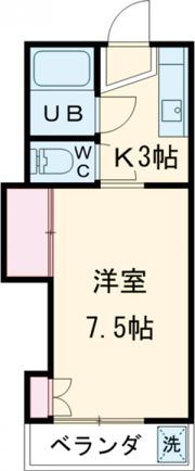 免田フルーツコーポ ミカンの間取り画像