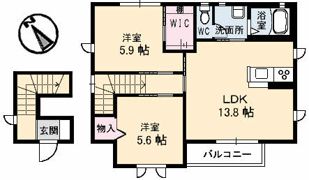 カーサS 壱番館の間取り画像