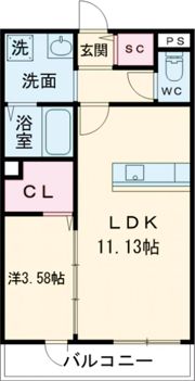 エミグランド感田の間取り画像