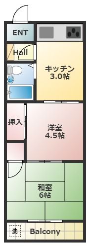 扇マンションの間取り画像
