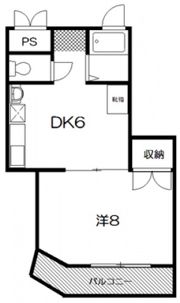 緑館2（中部屋）の間取り画像