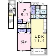 ベル・ヴィオラAの間取り画像