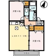 エンブレム伴 A棟の間取り画像