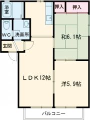 フロンティア1号館の間取り画像