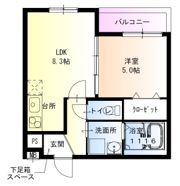 フジパレス中之島Ⅱ番館の間取り画像
